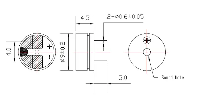 9x4 5mm Smd Electromagnetic Passive Buzzer